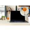 Tenna Tops Orange Smiley Happy Face Antenna Ball / Desktop Bobble Buddy 